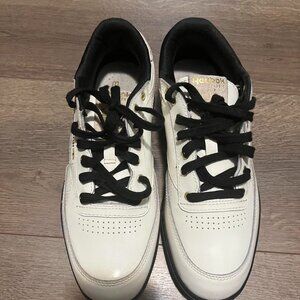 Reebok Club C 85 black and white trainers